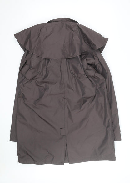 Rydale Women Brown Waterproof Long Rain Coat Size 18