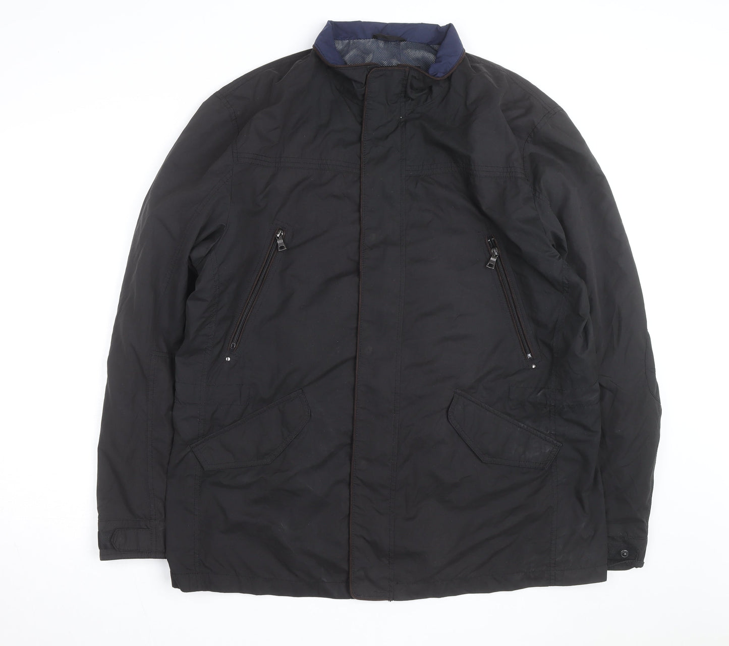 Collezione Men's Black XL Waterproof Rain Coat Jacket