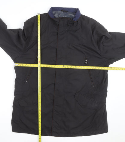 Collezione Men's Black XL Waterproof Rain Coat Jacket