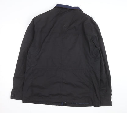 Collezione Men's Black XL Waterproof Rain Coat Jacket