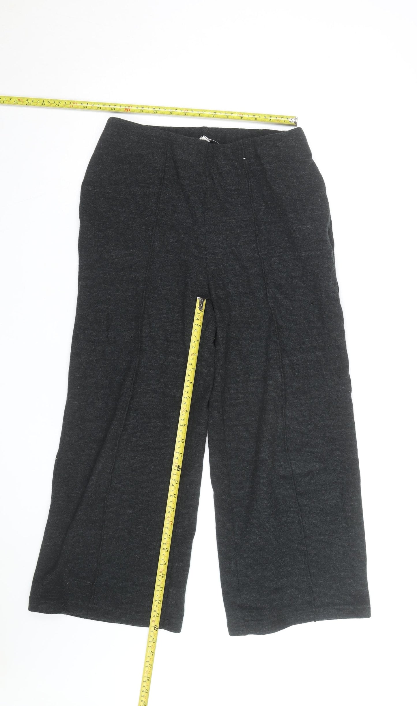 Marks and Spencer Women’s Black XS Wide-Leg Jersey Trousers