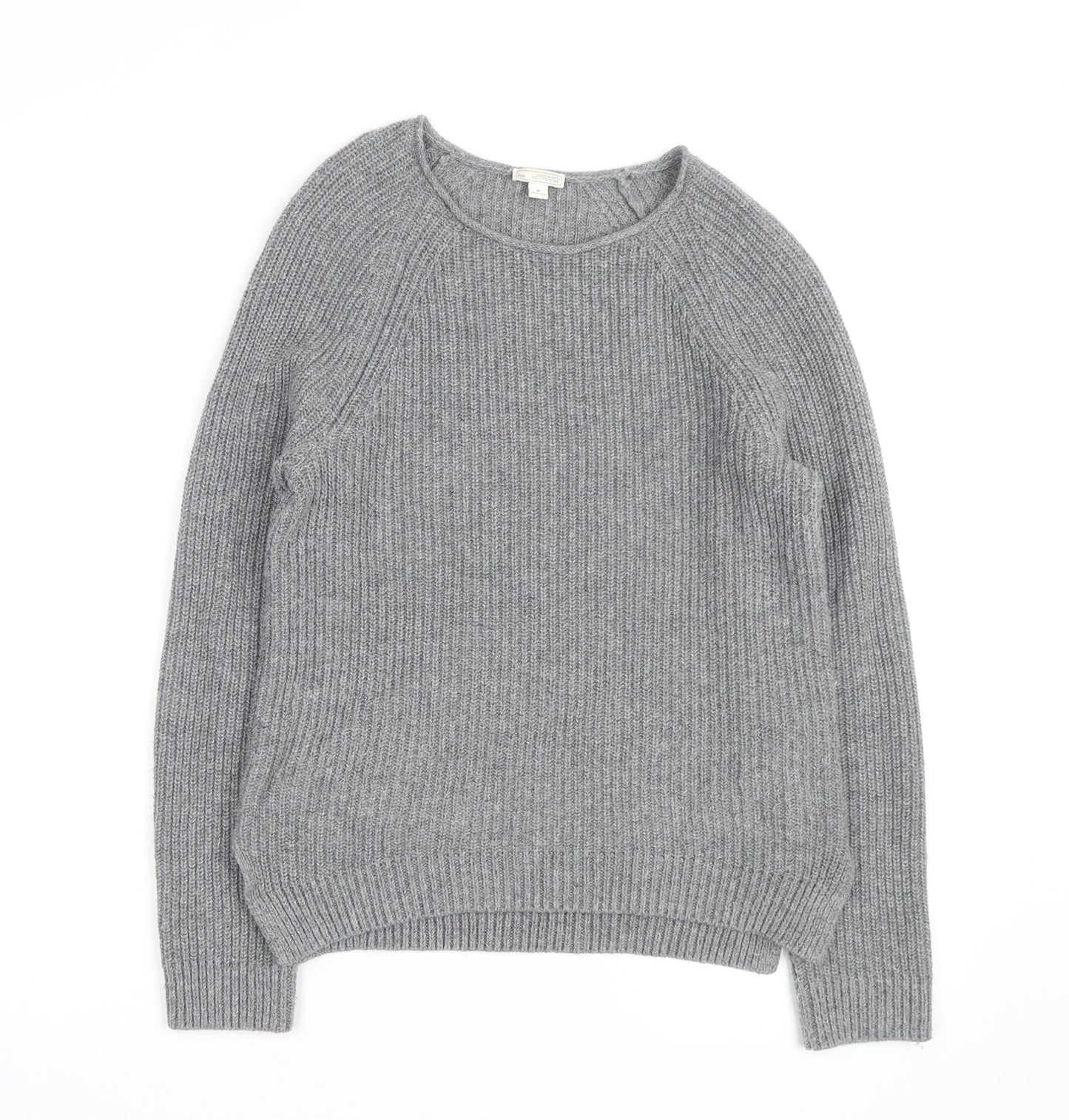Gap Mens Grey Wool Blend Chunky Knit Crew Neck Jumper M