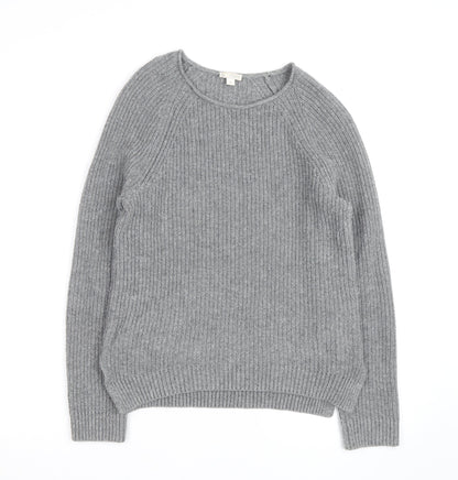 Gap Mens Grey Wool Blend Chunky Knit Crew Neck Jumper M