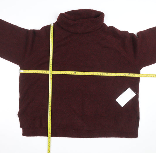 Nobody’s Child Women Brown Roll Neck Knit Jumper L