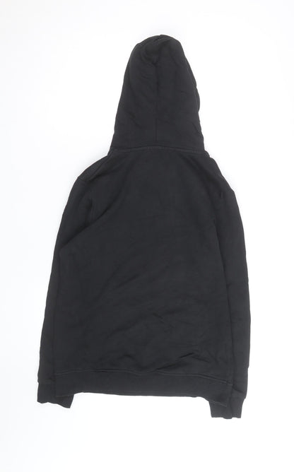 Lacoste Men's Black Pullover Hoodie M Regular Fit Logo Cotton