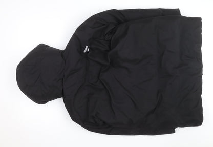 Brooks Men's Black Hooded Puffer Jacket M Winter Warm
