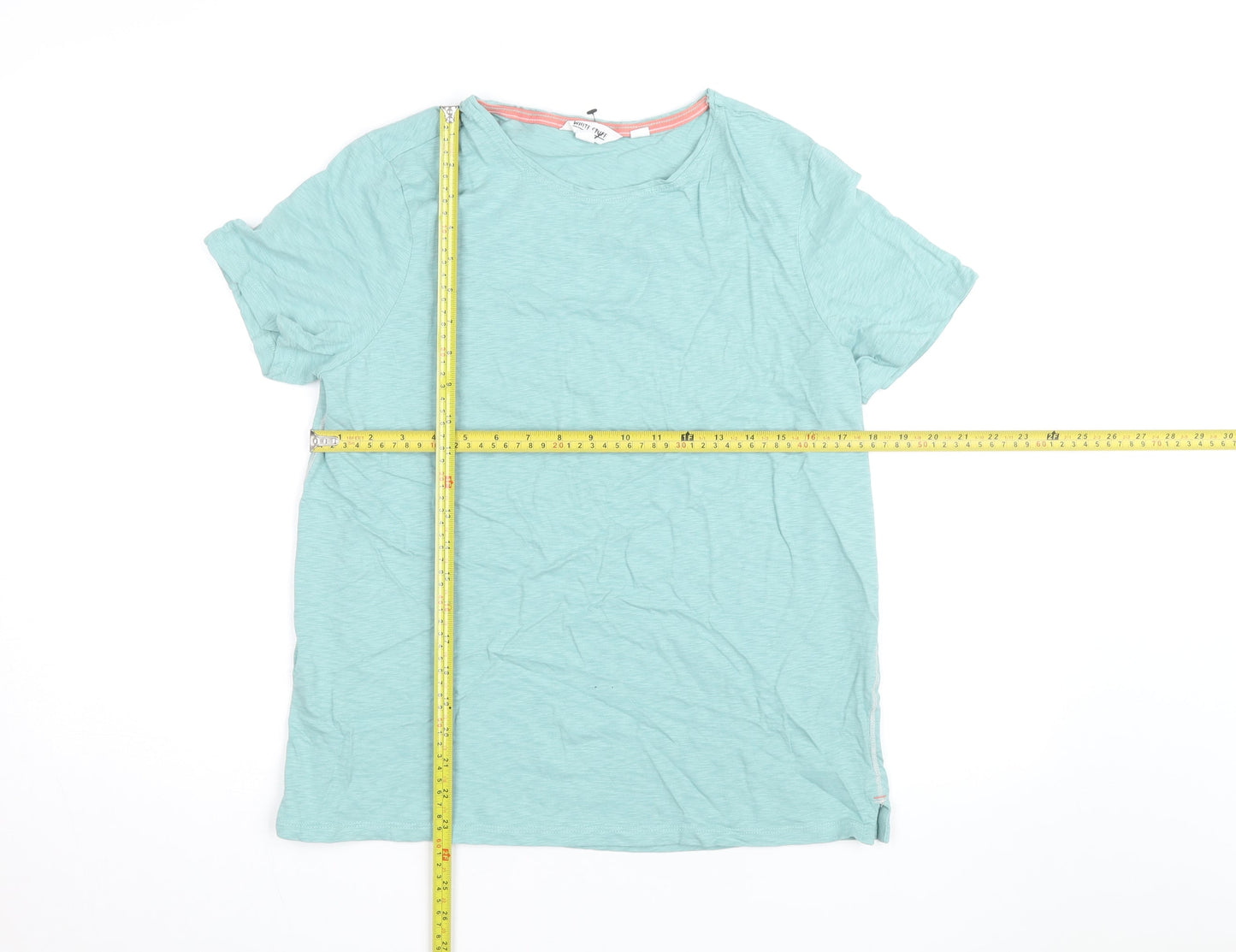 White Stuff Women’s Green Cotton Short Sleeve T-Shirt UK 14