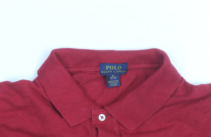 Polo Ralph Lauren Men's Red Classic Cotton Short Sleeve Polo Shirt XL
