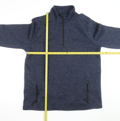 PARKSIDE Men's Blue Fleece 1/4 Zip Activewear Jacket Size L