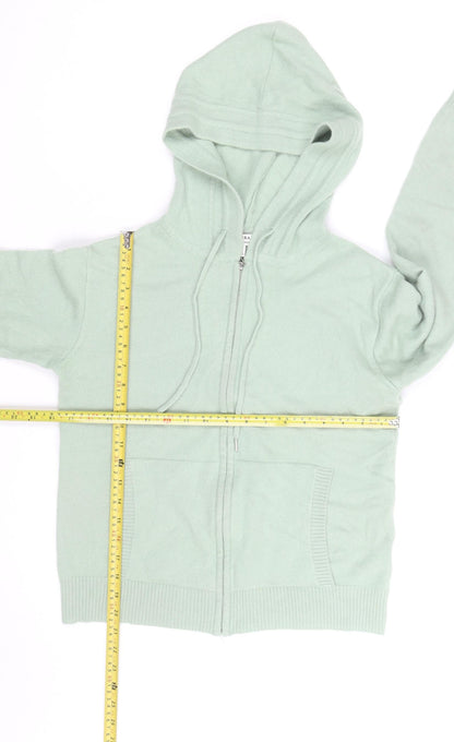 Marks and Spencer Autograph Women's Green Cashmere Full Zip Hoodie Size S