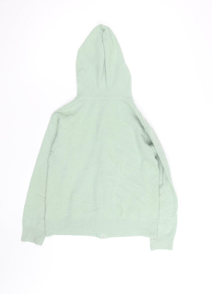 Marks and Spencer Autograph Women's Green Cashmere Full Zip Hoodie Size S