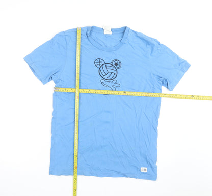 Adidas Disney Blue Men’s Short Sleeve Cotton T-Shirt Size S