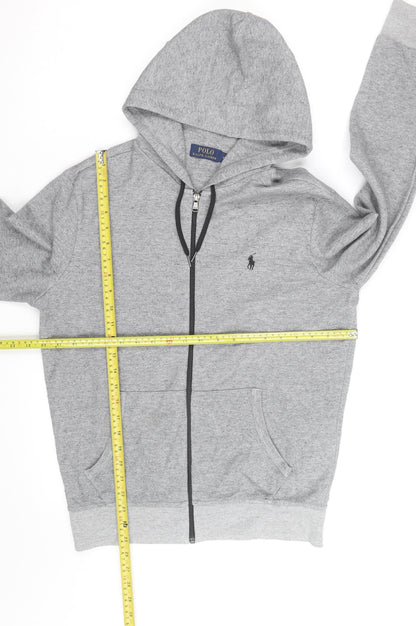 Polo Ralph Lauren Men's Grey Full Zip Hoodie Size M Classic Fit