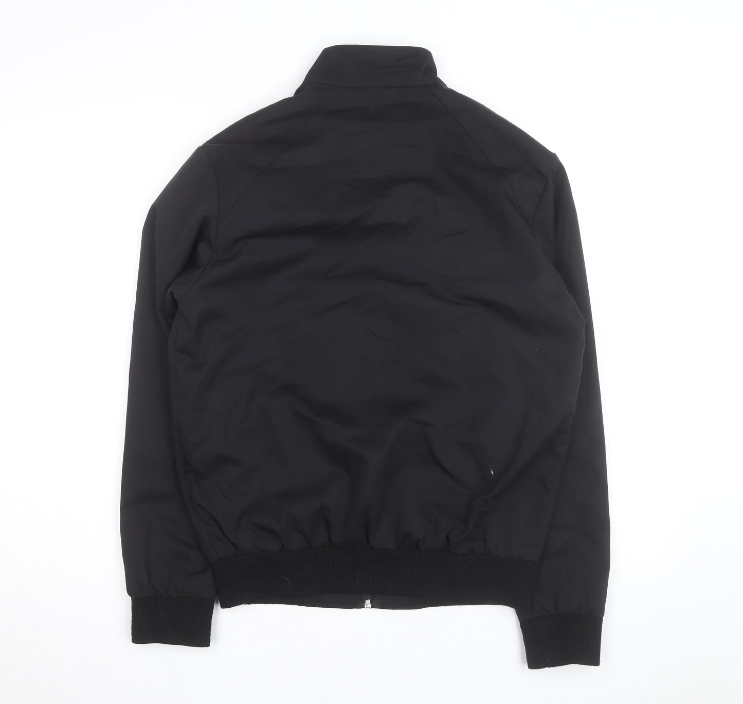 Burton Menswear London Men's Black Bomber Jacket Size S Cotton Blend