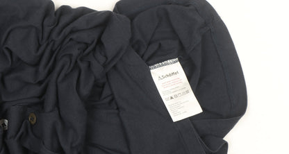 Schöffel Women Blue Midi Shirt Dress Size 12 Button Up Casual