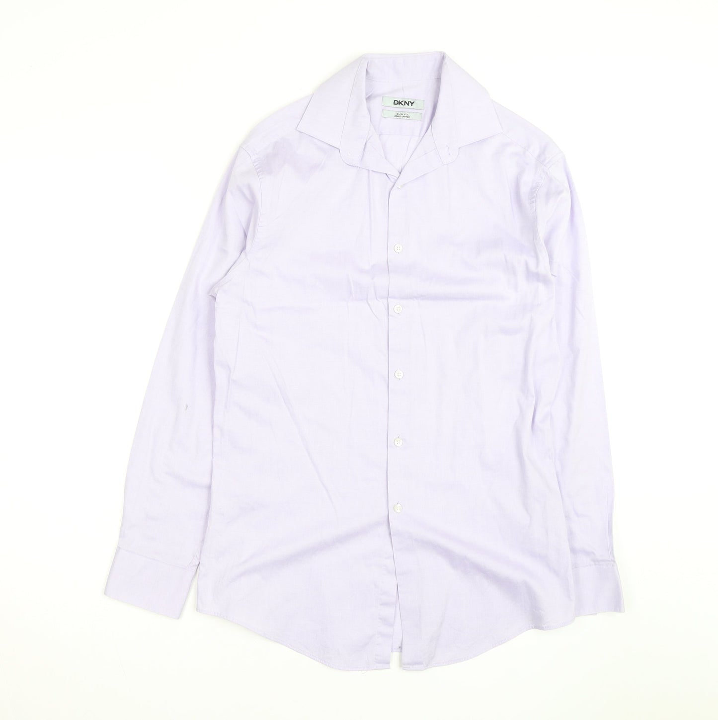 DKNY Women's Purple Slim Fit Long Sleeve Button-Up Shirt M