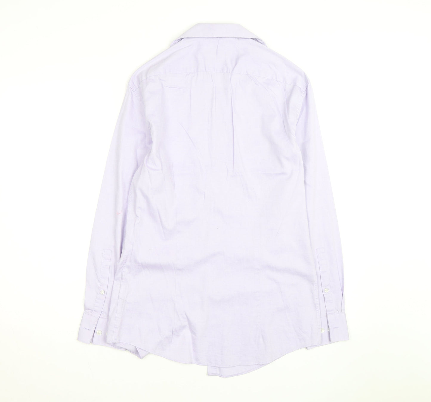 DKNY Women's Purple Slim Fit Long Sleeve Button-Up Shirt M