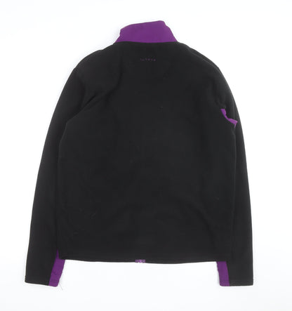 Altryx Men's Black & Purple Fleece Windbreaker Jacket Size M
