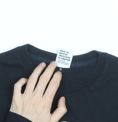 Bristol Street Wear Men’s Black 'Greggs' Funny Graphic T-Shirt M
