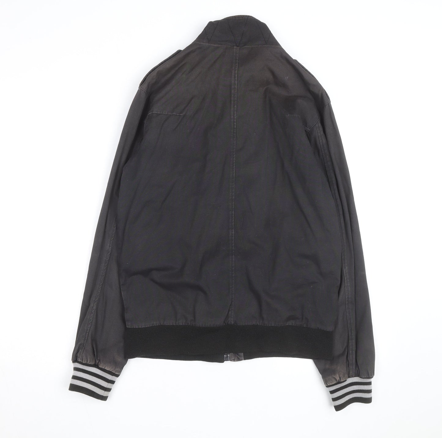 Adidas Originals Men's Black Bomber Jacket Size M Cotton Blend