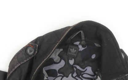 Adidas Originals Men's Black Bomber Jacket Size M Cotton Blend