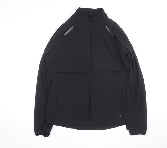 Marks and Spencer Goodmove Men's Black Large Windbreaker Jacket