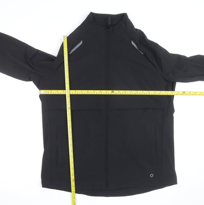 Marks and Spencer Goodmove Men's Black Large Windbreaker Jacket