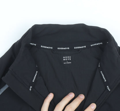 Marks and Spencer Goodmove Men's Black Large Windbreaker Jacket