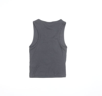 NBA Women’s Black Los Angeles Lakers Cropped Tank Top Size M