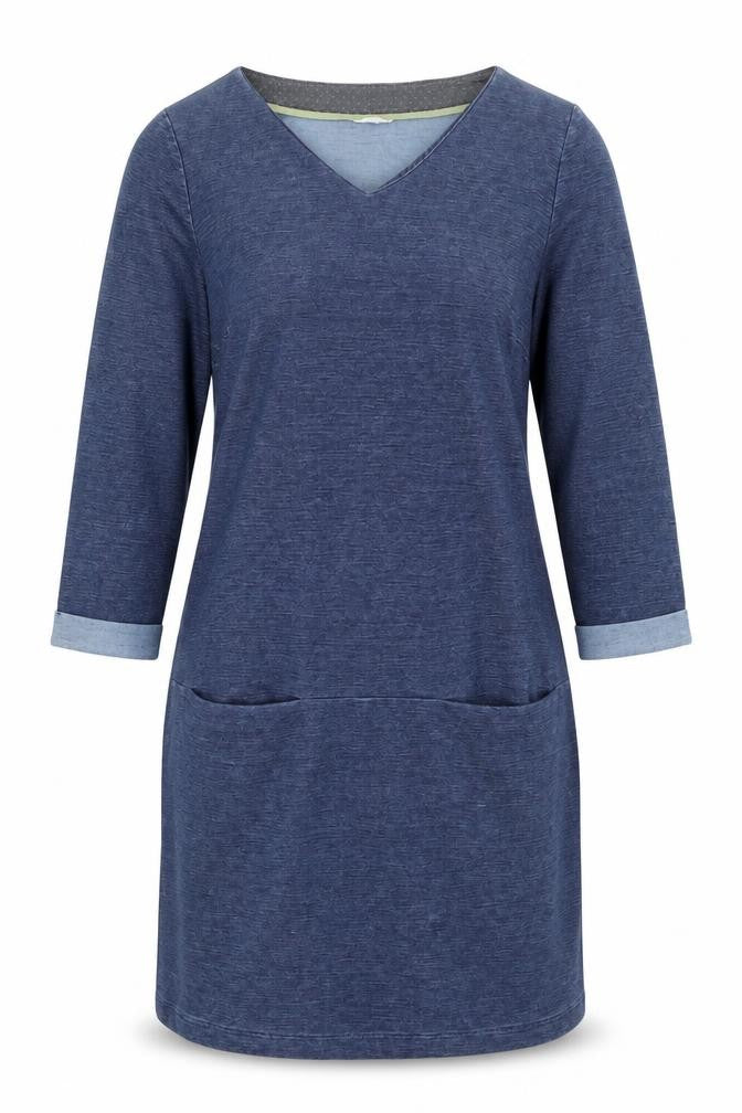 White Stuff Women's Blue Knee Length Shift Dress Size 12
