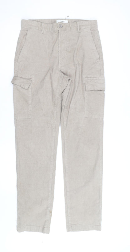 Marks and Spencer Men's Beige Cargo Corduroy Trousers 30W 33L