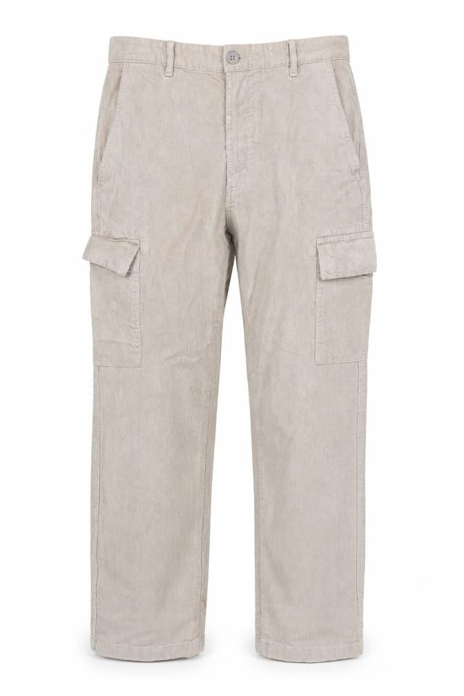 Marks and Spencer Men's Beige Cargo Corduroy Trousers 30W 33L