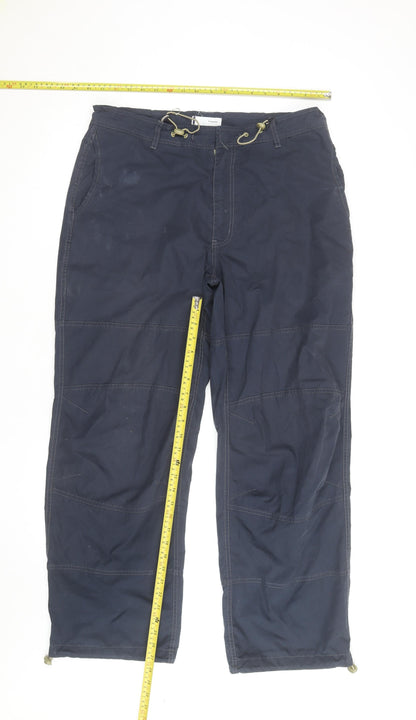 Firetrap Men’s Blue Cargo Trousers L 32x31 Cotton Drawstring
