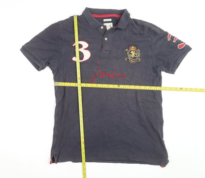 Joules Men’s Blue Classic Fit Polo Shirt Size M Embroidered Logo