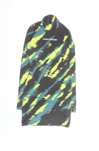 House of Holland Women's Multicoloured Size 8 Bodycon Mini Dress
