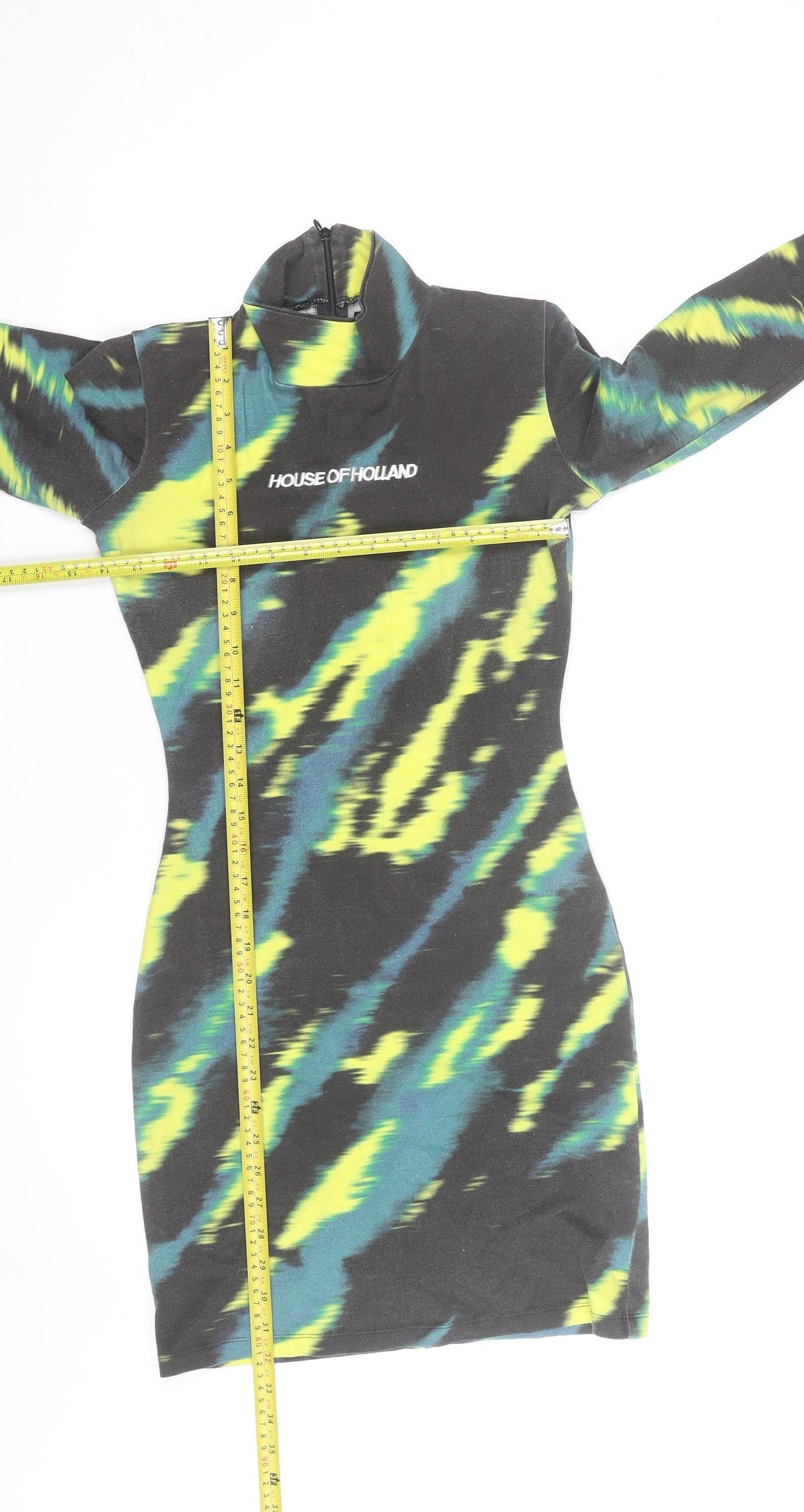 House of Holland Women's Multicoloured Size 8 Bodycon Mini Dress