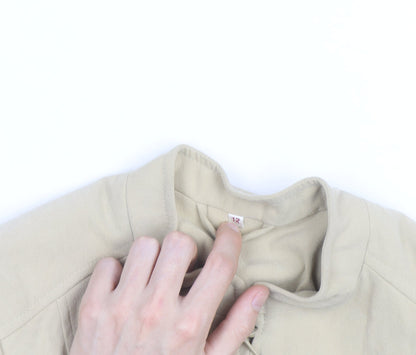 Phase Eight Women Beige Size 12 Softshell Zip Jacket