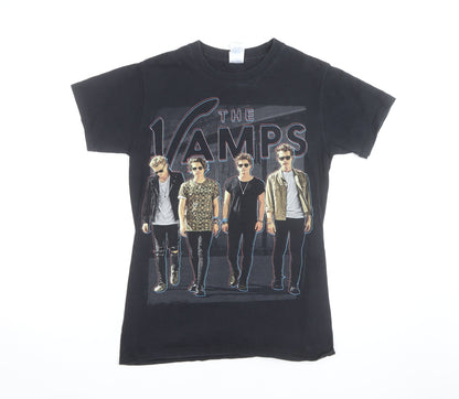 Gildan Men's Black The Vamps World Tour 2015 Band T-Shirt Size S