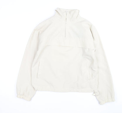 Heaven Women's Beige Size 10 Lightweight 1/2 Zip Anorak Jacket