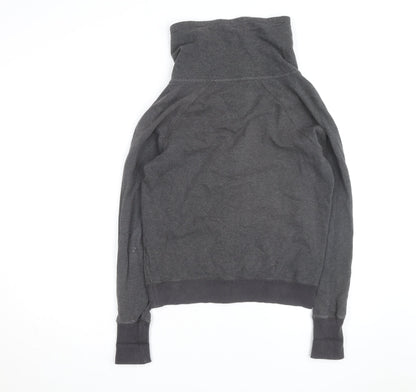 Nike Men's Grey Full Zip Hoodie Size S High Neck Sportswear