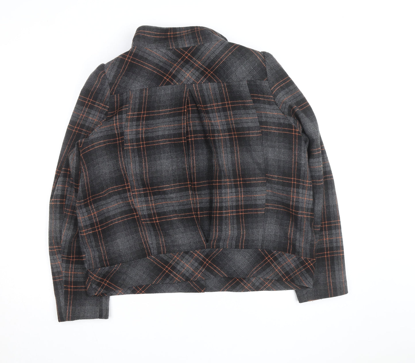 Be Beau Women's Grey Check Blazer Jacket Size 18 Lined Tweed Workwear