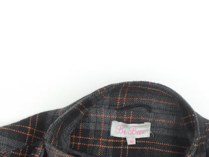 Be Beau Women's Grey Check Blazer Jacket Size 18 Lined Tweed Workwear