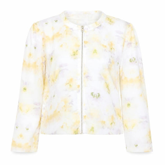 Golddigga Women’s Floral Zip Chiffon Blouse Size 12 Multicoloured