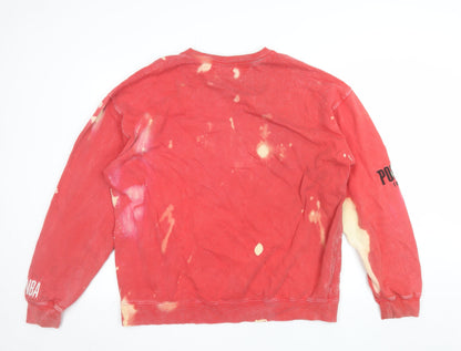 NBA Men’s Red Tie-Dye Portland Trail Blazers Sweatshirt L