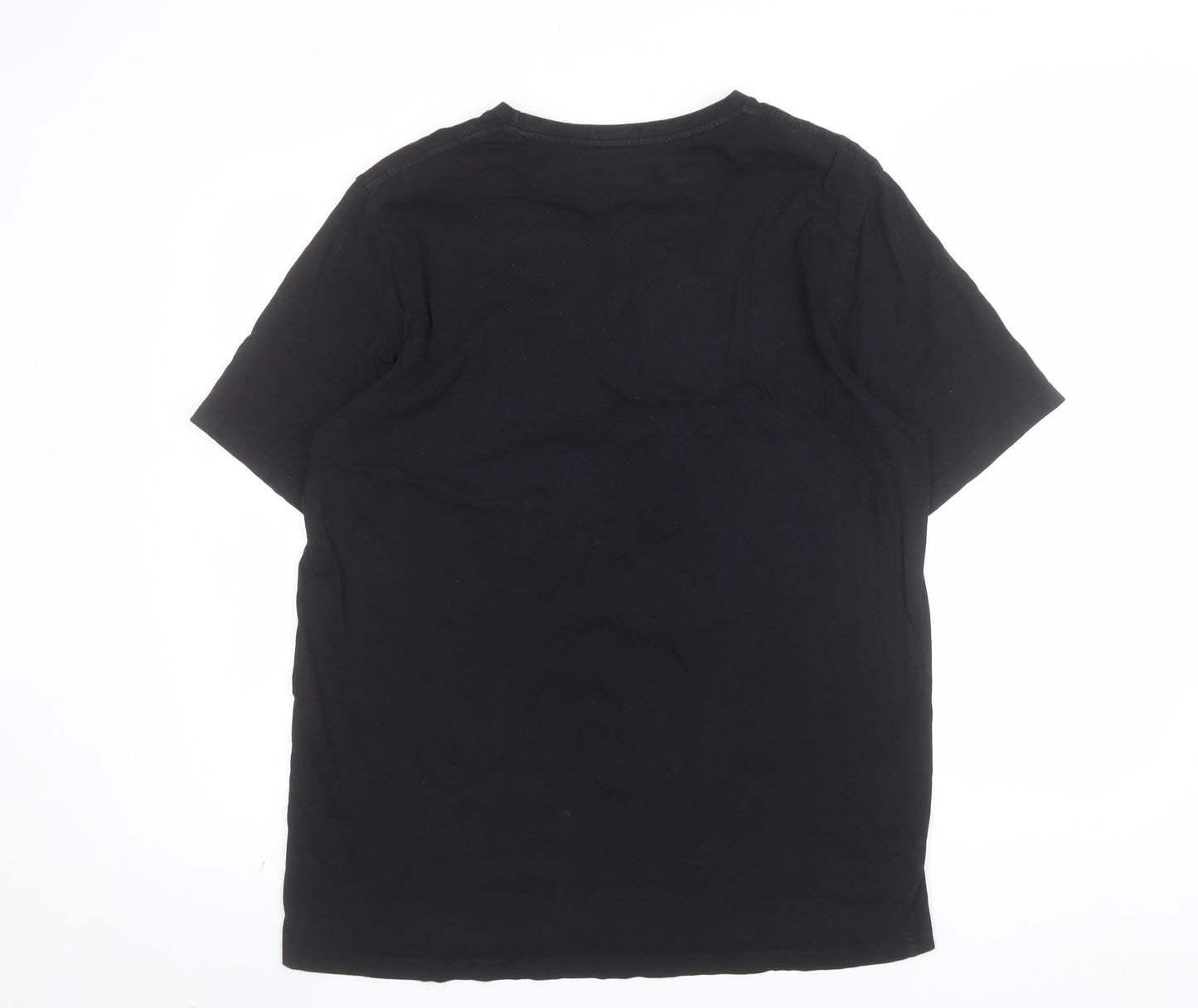 Tom and Jerry Men's Black Graphic Cotton T-Shirt L