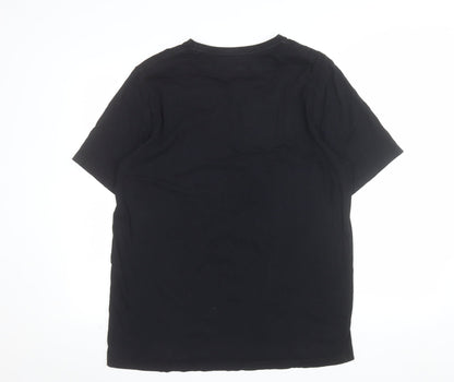Tom and Jerry Men's Black Graphic Cotton T-Shirt L