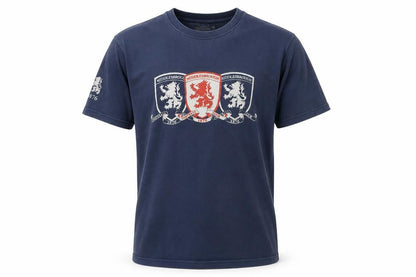 MFC Official Merchandise Men's Blue Small Crew Neck Graphic T-Shirt
