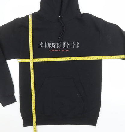 Gildan Men's Black Pullover Hoodie Size S Graphic Print Fleece