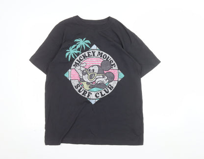 Hollister Men’s Black Mickey Mouse Surf Club T-Shirt XS