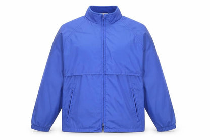 North Country Men’s Blue Nylon Windbreaker Jacket Size S